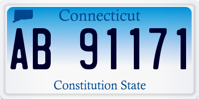 CT license plate AB91171