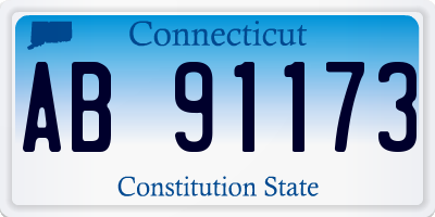 CT license plate AB91173