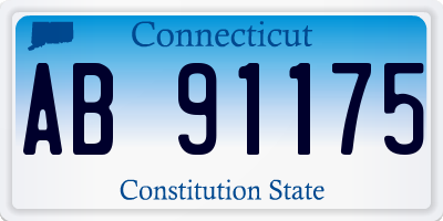 CT license plate AB91175