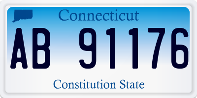 CT license plate AB91176