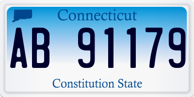 CT license plate AB91179