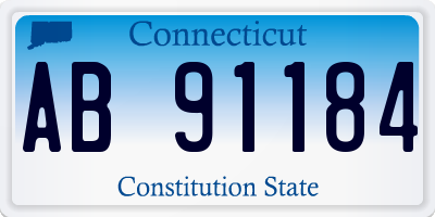 CT license plate AB91184