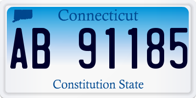 CT license plate AB91185