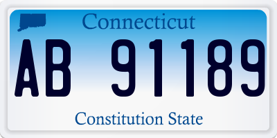 CT license plate AB91189