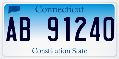 CT license plate AB91240