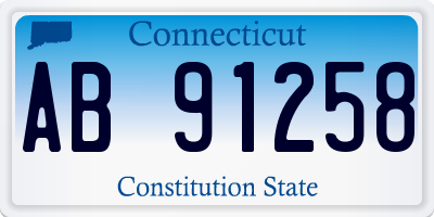 CT license plate AB91258