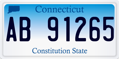 CT license plate AB91265