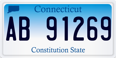 CT license plate AB91269