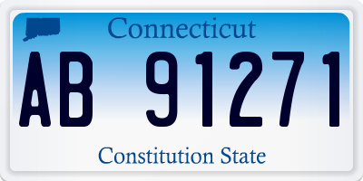 CT license plate AB91271