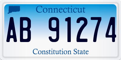 CT license plate AB91274