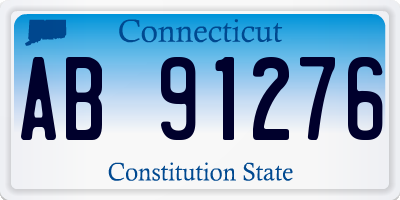 CT license plate AB91276