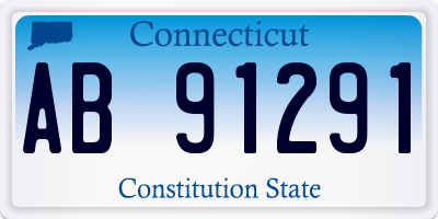 CT license plate AB91291