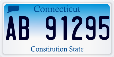 CT license plate AB91295
