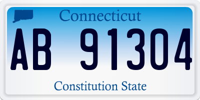 CT license plate AB91304