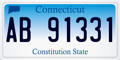 CT license plate AB91331
