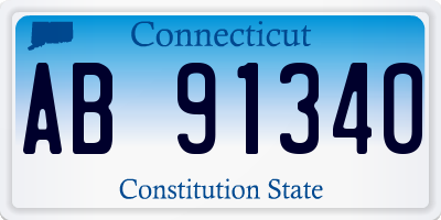 CT license plate AB91340
