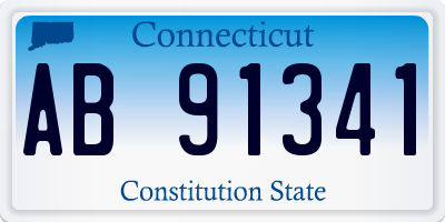 CT license plate AB91341