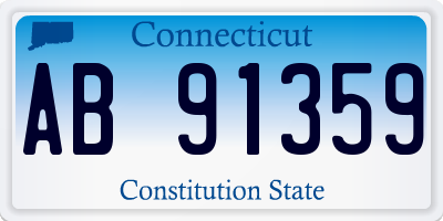 CT license plate AB91359