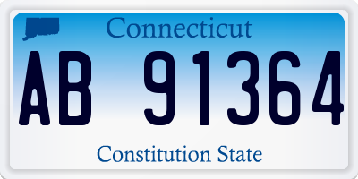 CT license plate AB91364