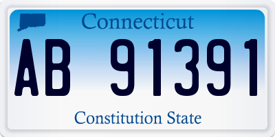 CT license plate AB91391
