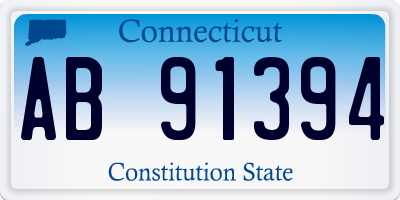 CT license plate AB91394