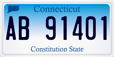 CT license plate AB91401