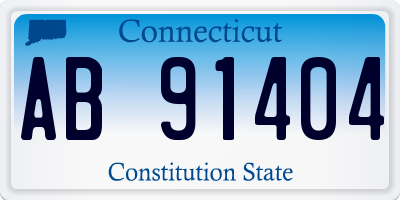 CT license plate AB91404