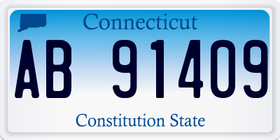 CT license plate AB91409