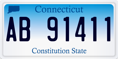 CT license plate AB91411