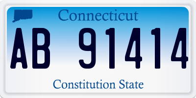 CT license plate AB91414