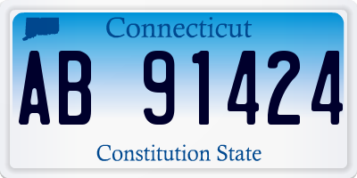 CT license plate AB91424