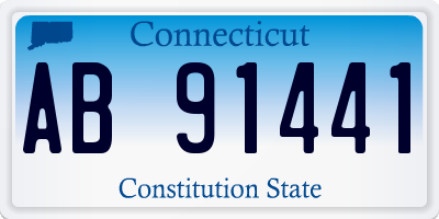 CT license plate AB91441