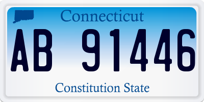 CT license plate AB91446