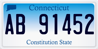 CT license plate AB91452