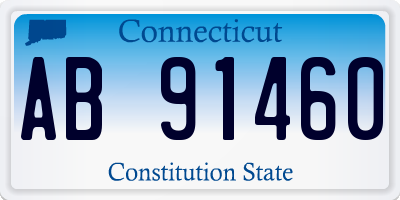 CT license plate AB91460