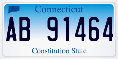 CT license plate AB91464