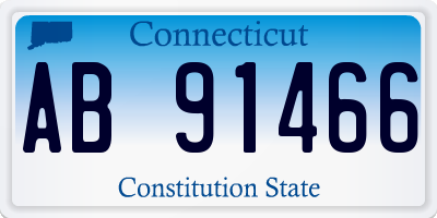 CT license plate AB91466