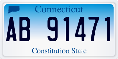 CT license plate AB91471