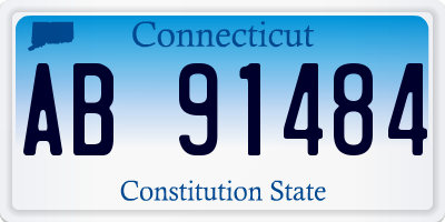 CT license plate AB91484