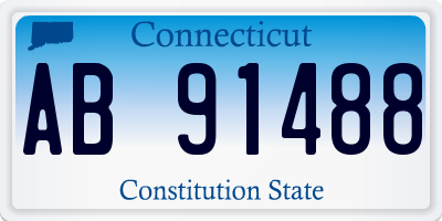 CT license plate AB91488