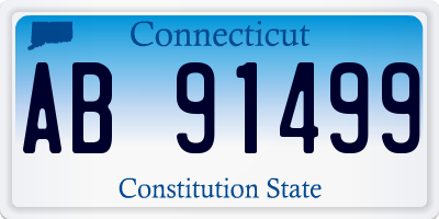 CT license plate AB91499