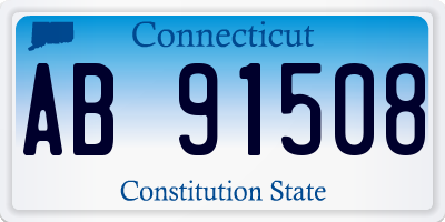 CT license plate AB91508