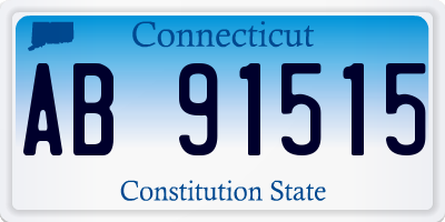 CT license plate AB91515