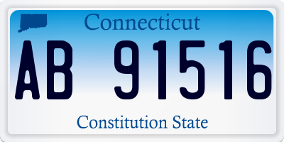 CT license plate AB91516