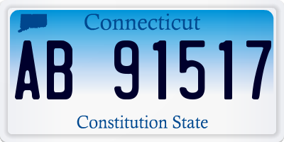 CT license plate AB91517