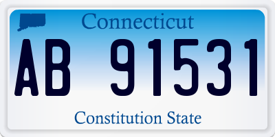 CT license plate AB91531