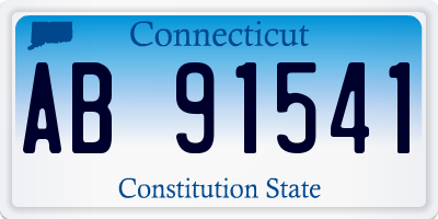 CT license plate AB91541