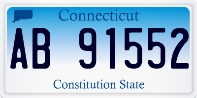 CT license plate AB91552