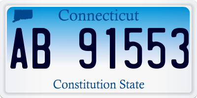 CT license plate AB91553