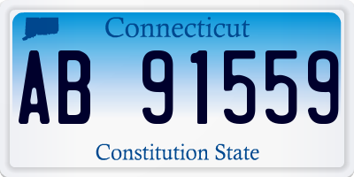 CT license plate AB91559